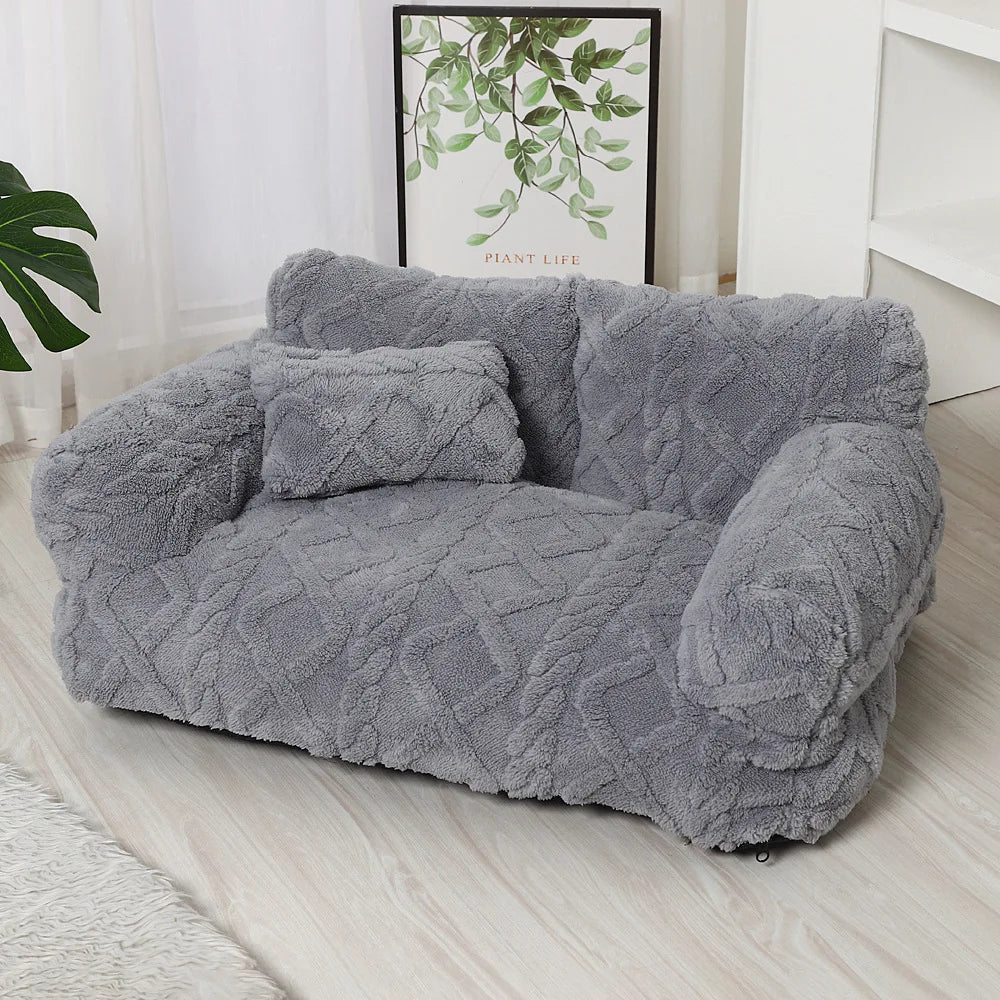 Warm Plush Pet Sofa Bed