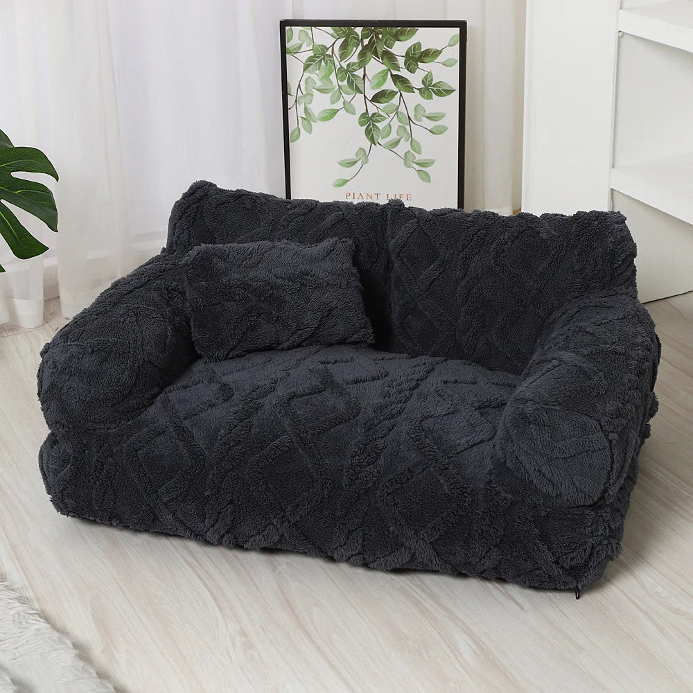 Warm Plush Pet Sofa Bed