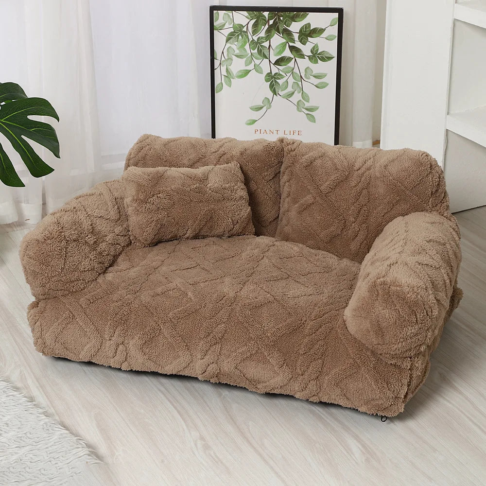 Warm Plush Pet Sofa Bed