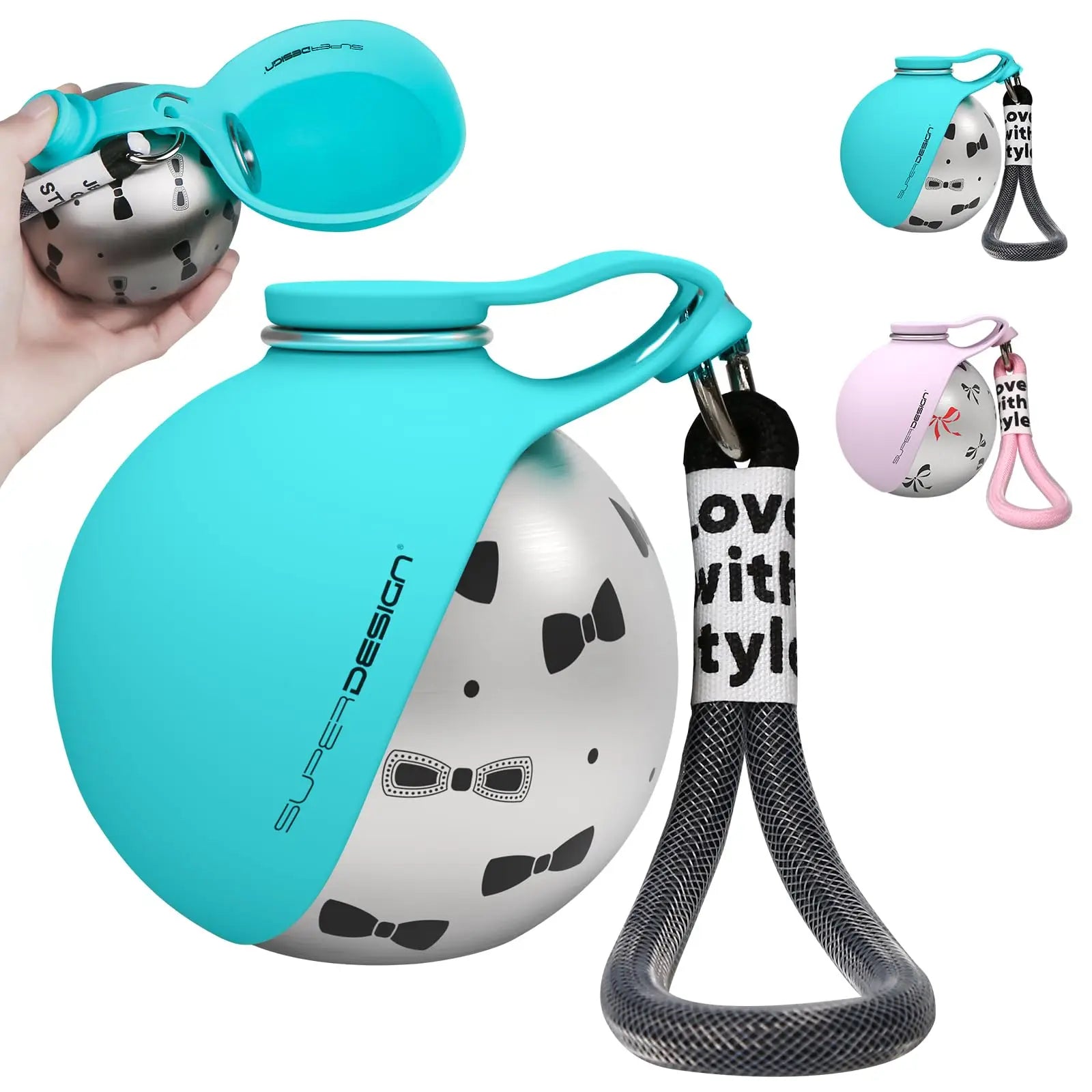 2-in-1 Portable Dog Water Bottle for Small Dogs
