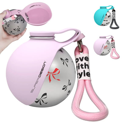 2-in-1 Portable Dog Water Bottle for Small Dogs