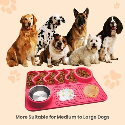 Slow Feeder Mat for Pets - Non-Toxic Silicone