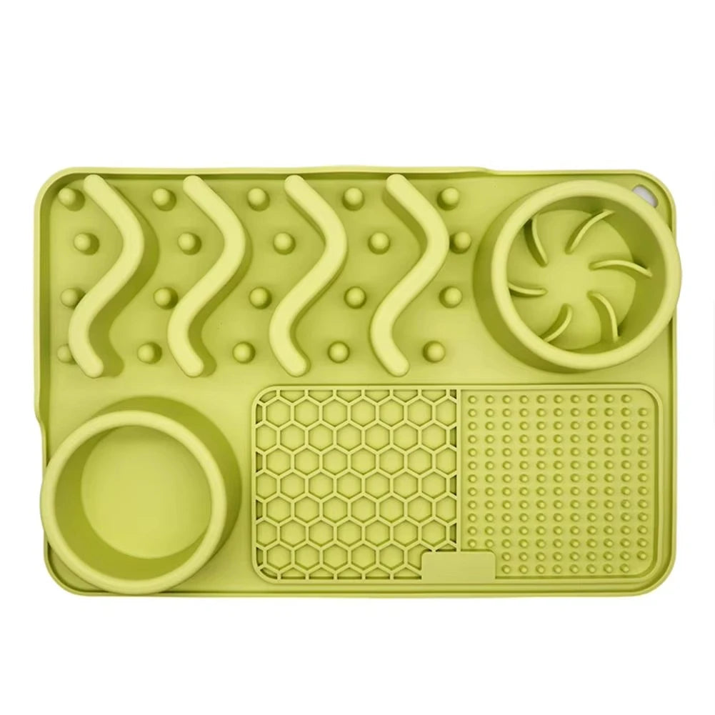 Slow Feeder Mat for Pets - Non-Toxic Silicone