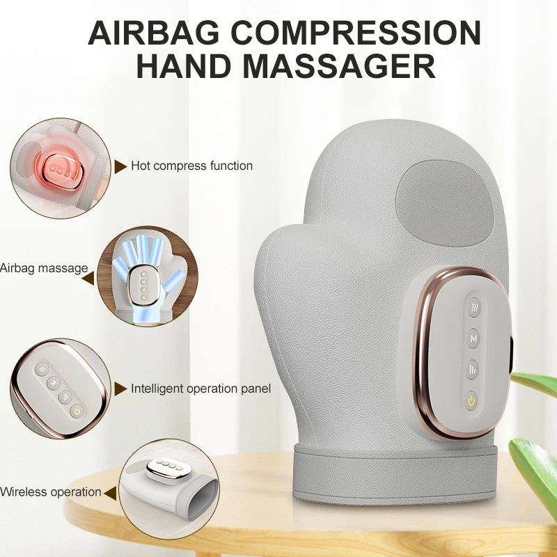 Hand Massager with Heat Compression