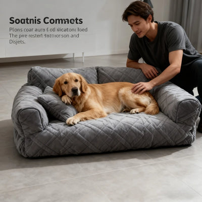 Warm Plush Pet Sofa Bed