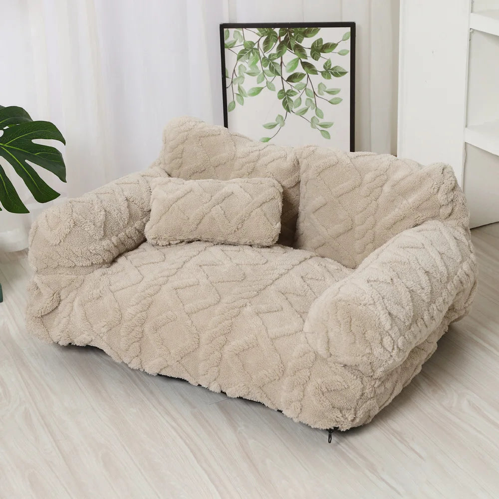 Warm Plush Pet Sofa Bed