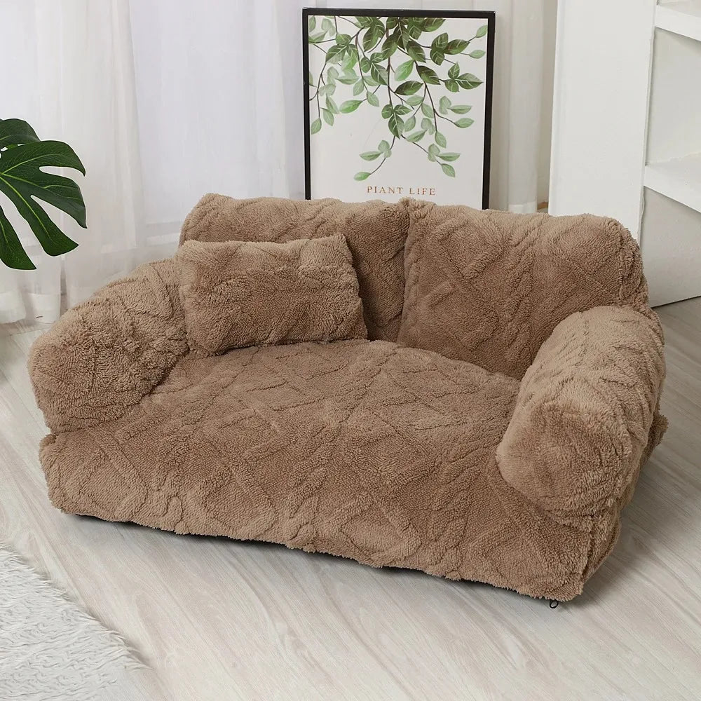 Warm Plush Pet Sofa Bed