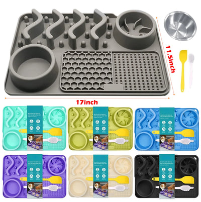 Slow Feeder Mat for Pets - Non-Toxic Silicone