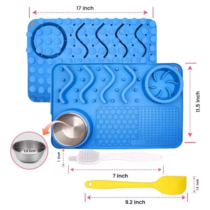 Slow Feeder Mat for Pets - Non-Toxic Silicone