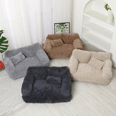 Warm Plush Pet Sofa Bed
